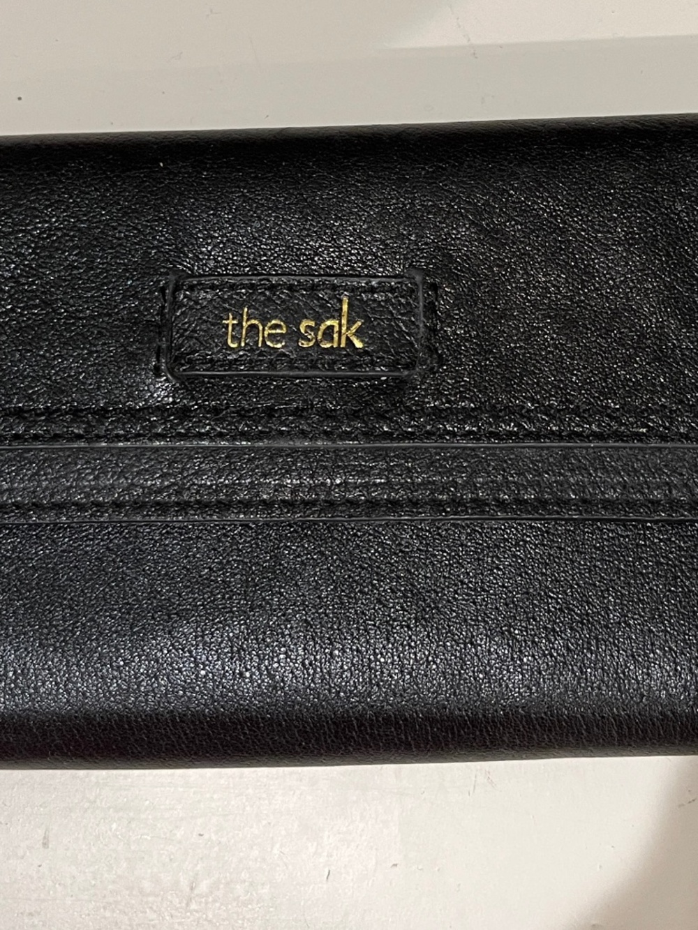 The Sak black leather wallet NWT